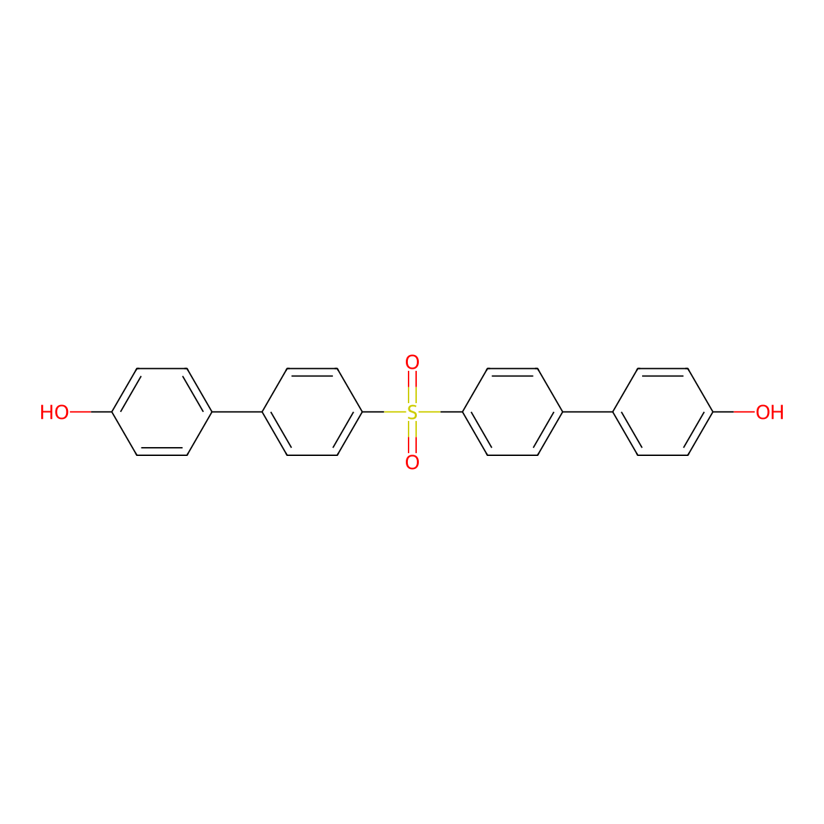 4',4'''-Sulfonylbis(([1,1'-biphenyl]-4-ol)) molecular structure, CAS 170275-06-6