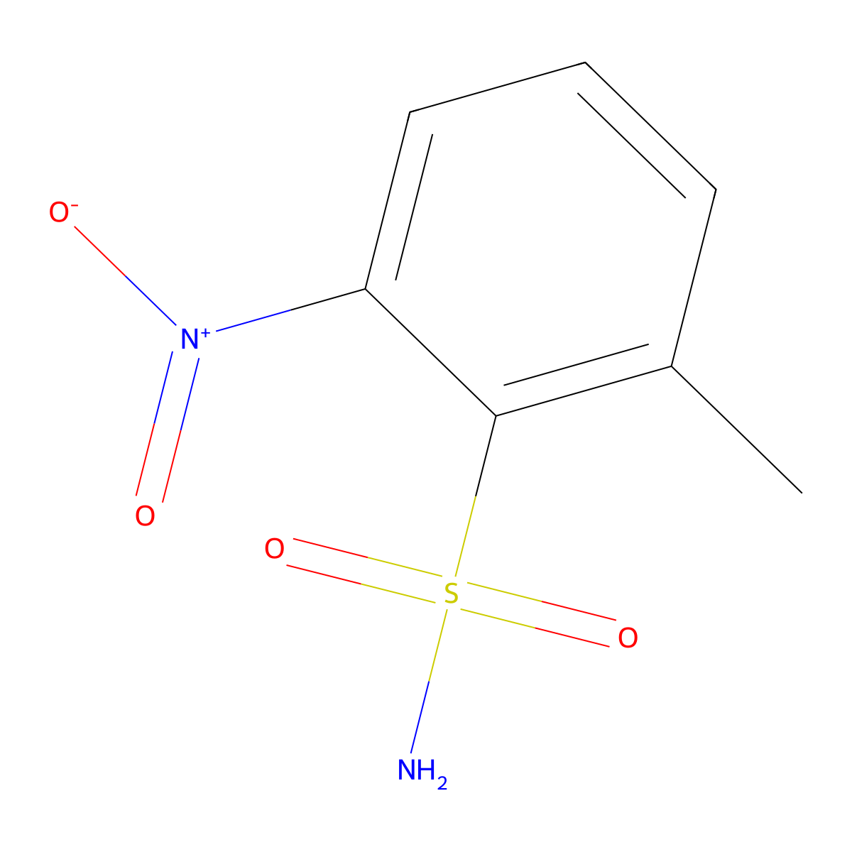 2-Methyl-6-nitrobenzene-1-sulfonamide molecular structure, CAS 170275-10-2