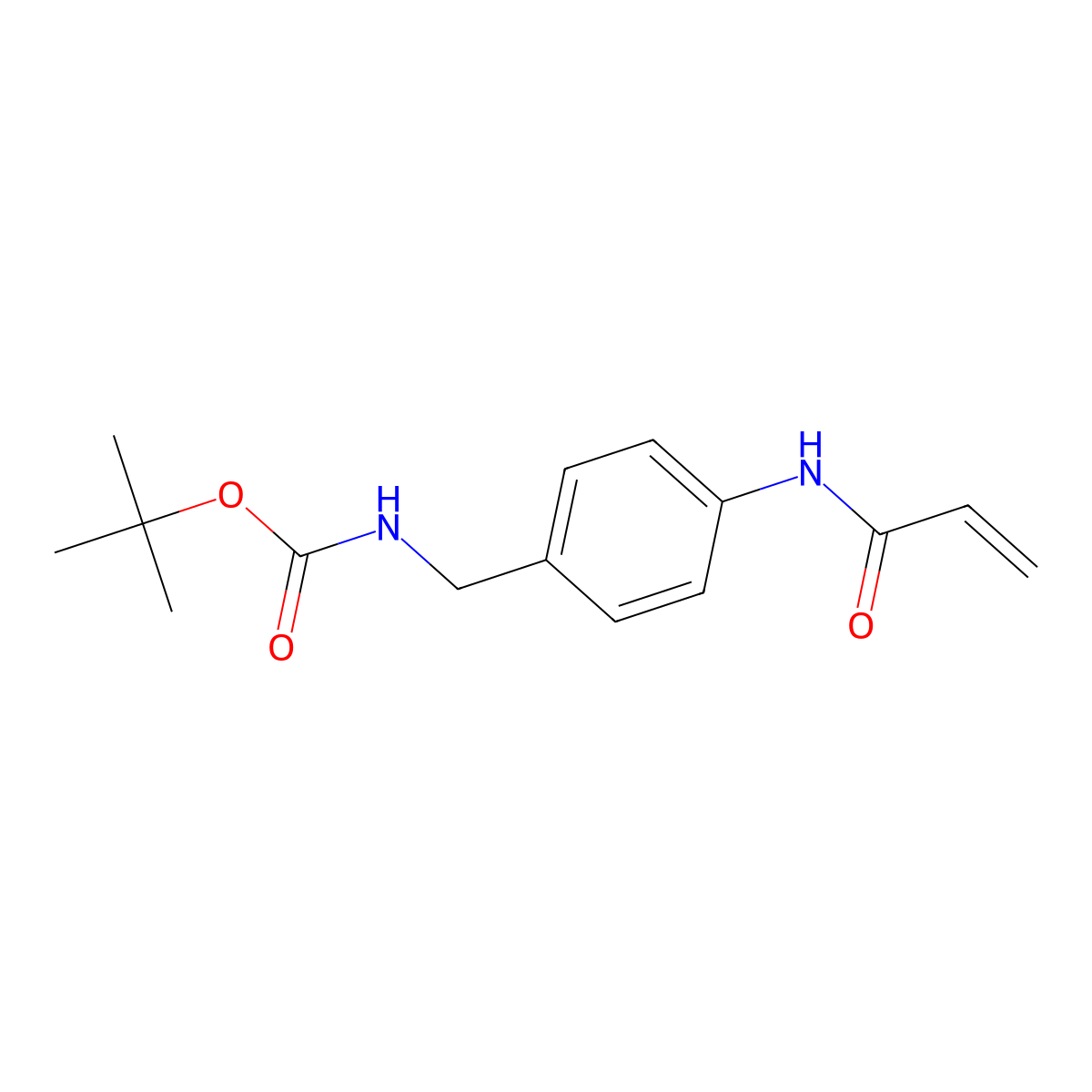 Tert-butyl (4-acrylamidobenzyl)carbamate molecular structure, CAS 1702825-39-5