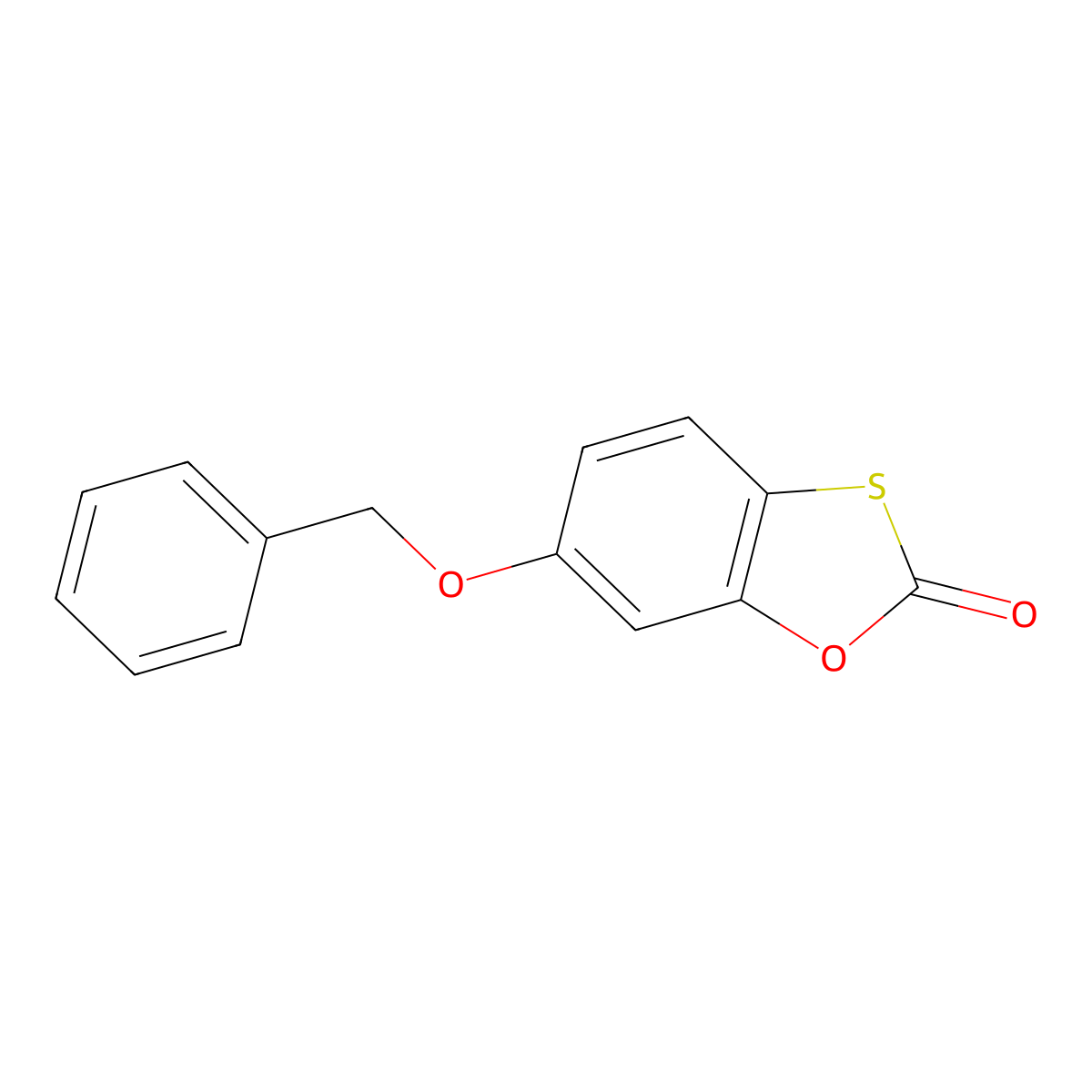 6-Benzyloxy-1,3-benzoxathiol-2-one molecular structure, CAS 170283-11-1