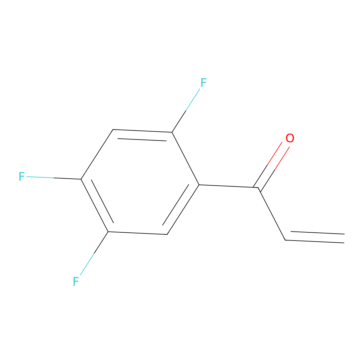 1-(2,4,5-Trifluorophenyl)prop-2-en-1-one molecular structure, CAS 1702841-34-6