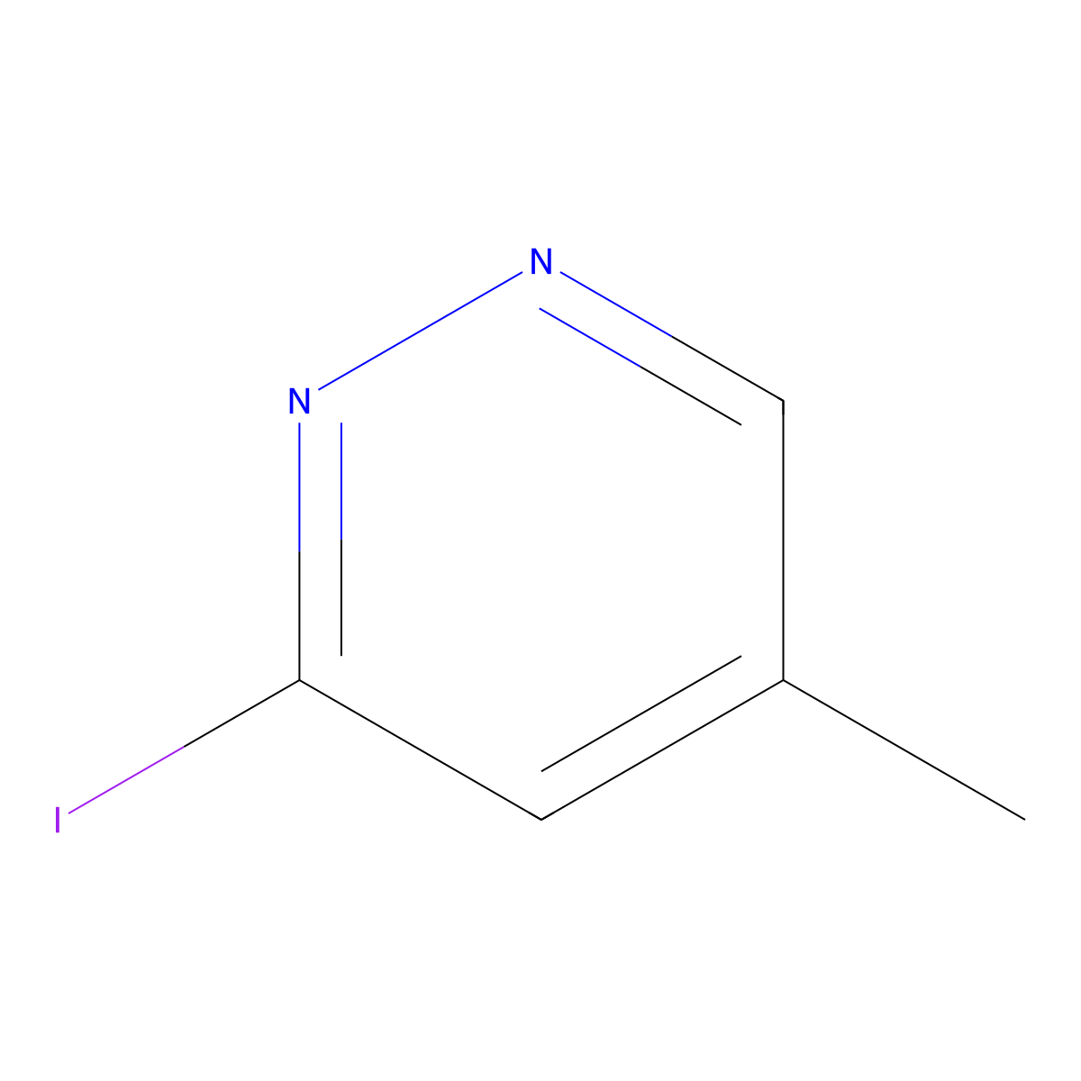 3-Iodo-5-methylpyridazine molecular structure, CAS 1702869-07-5