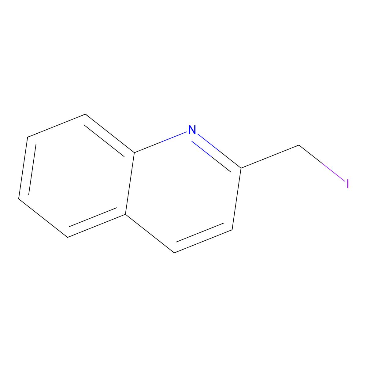 2-(Iodomethyl)quinoline molecular structure, CAS 170289-38-0
