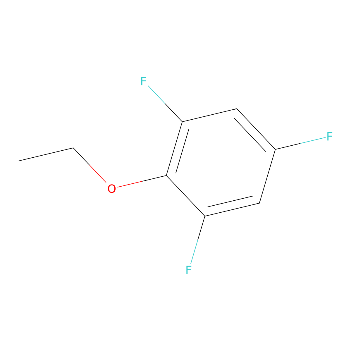 2-Ethoxy-1,3,5-trifluorobenzene molecular structure, CAS 1702924-02-4