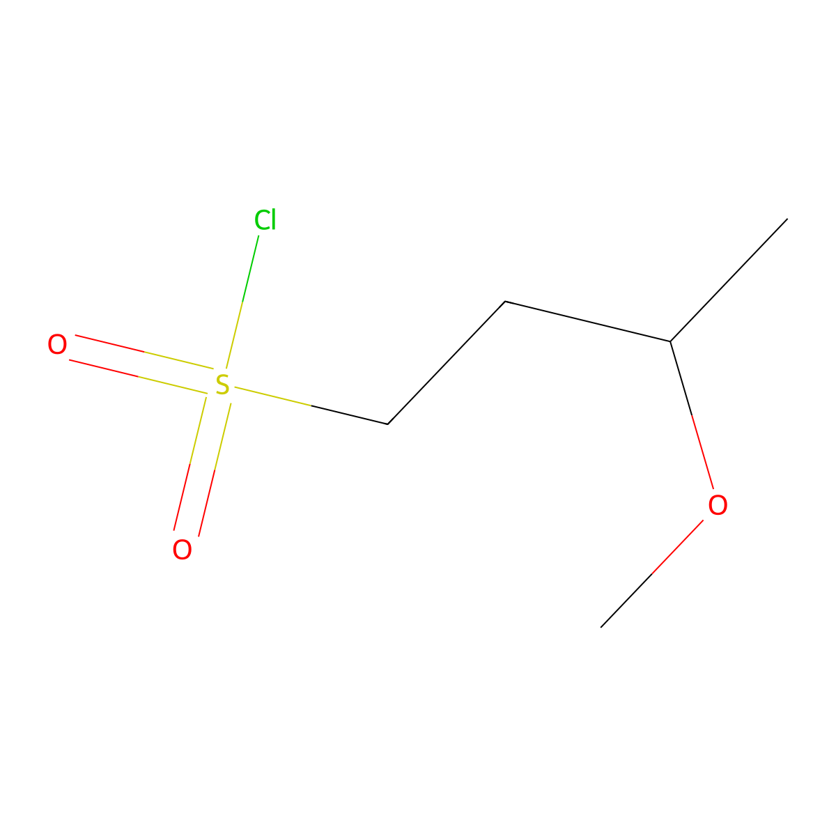 3-Methoxybutane-1-sulfonyl chloride molecular structure, CAS 1702931-58-5