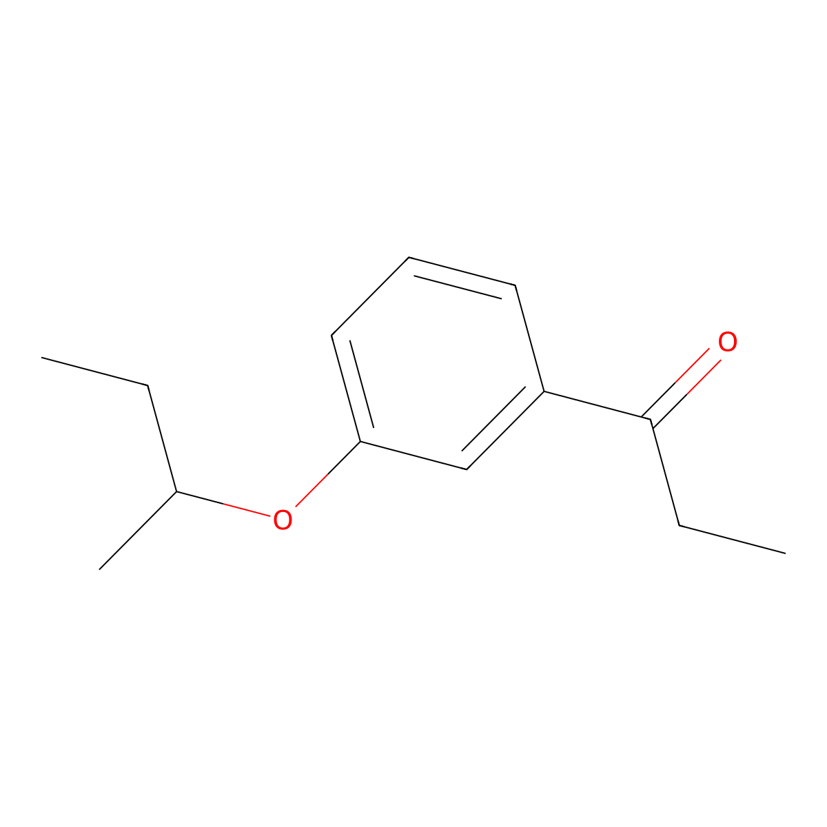 1-[3-(1-Methylpropoxy)phenyl]-1-propanone molecular structure, CAS 1702947-32-7
