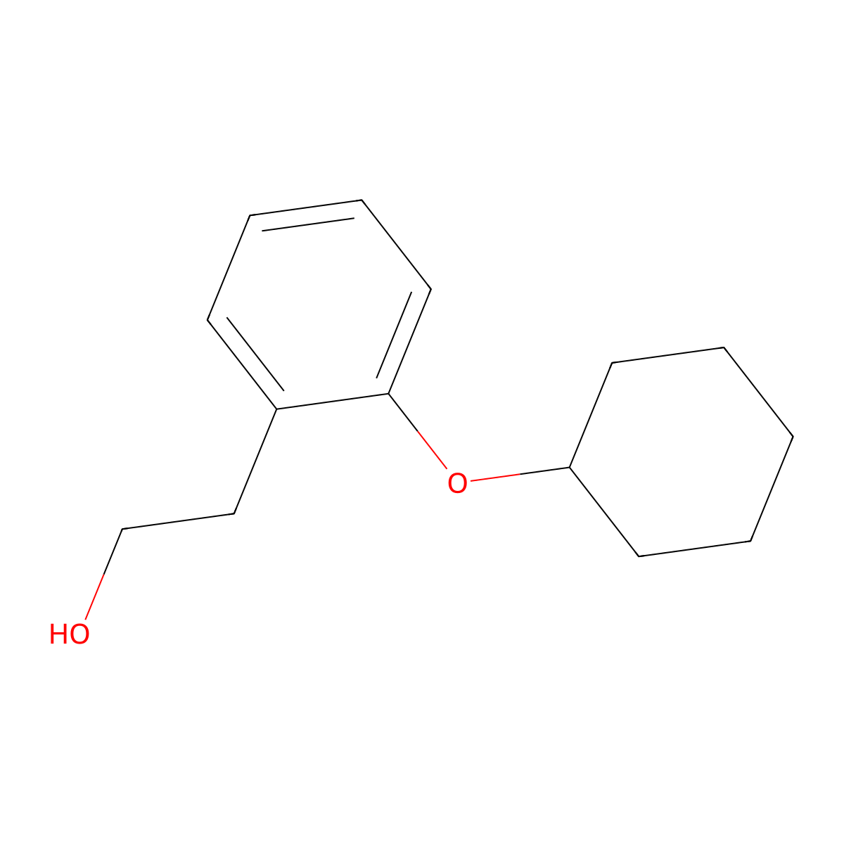 2-(2-(Cyclohexyloxy)phenyl)ethanol molecular structure, CAS 1702955-43-8