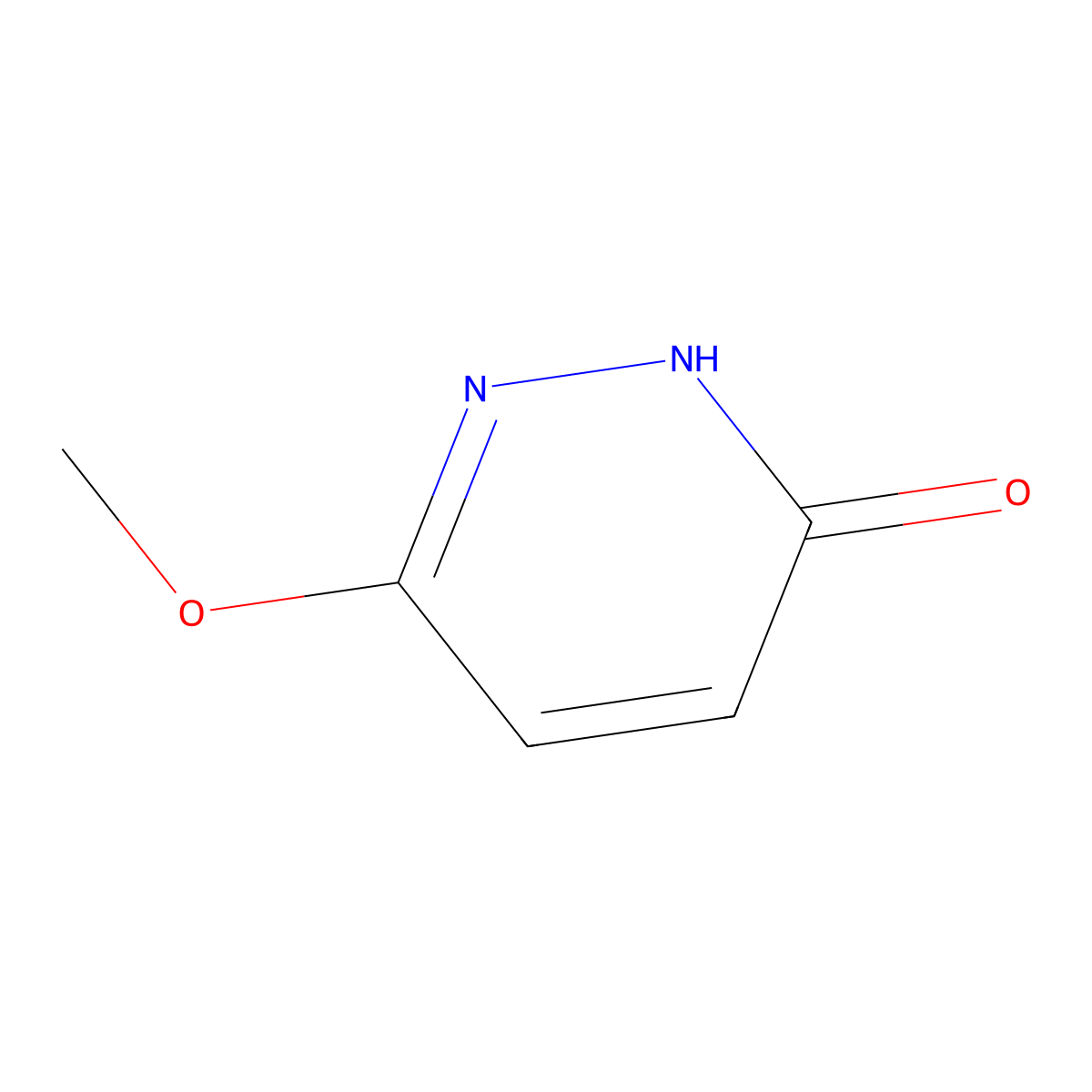 3(2H)-Pyridazinone, 2,6-dimethoxy- molecular structure, CAS 1703-10-2