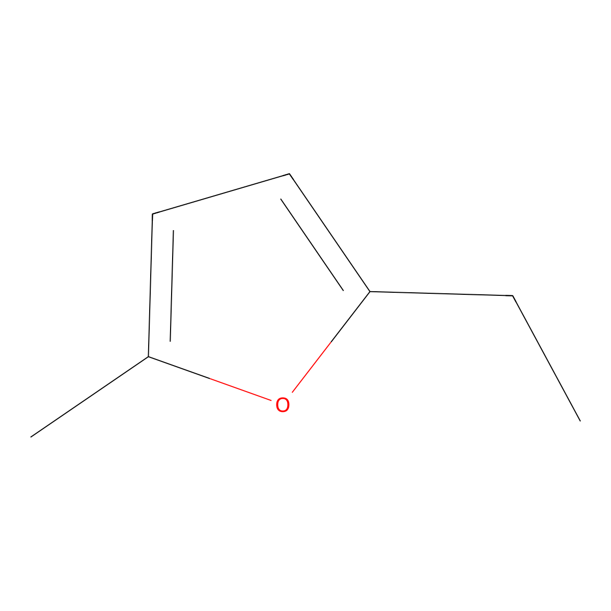 2-Ethyl-5-methylfuran molecular structure, CAS 1703-52-2