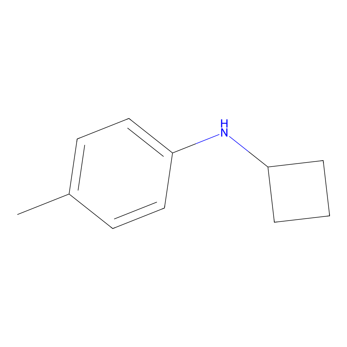 N-cyclobutyl-4-methylaniline molecular structure, CAS 170303-48-7