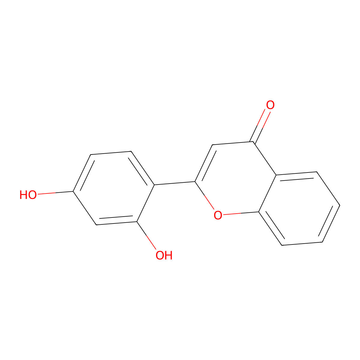 2-(2,4-Dihydroxyphenyl)chromen-4-one molecular structure, CAS 170310-00-6