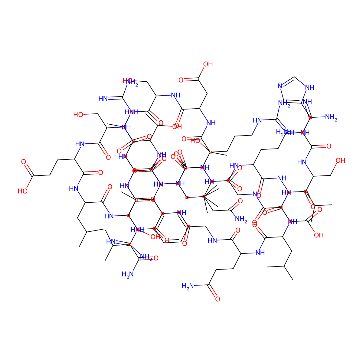 Secretin porcine molecular structure, CAS 17034-35-4