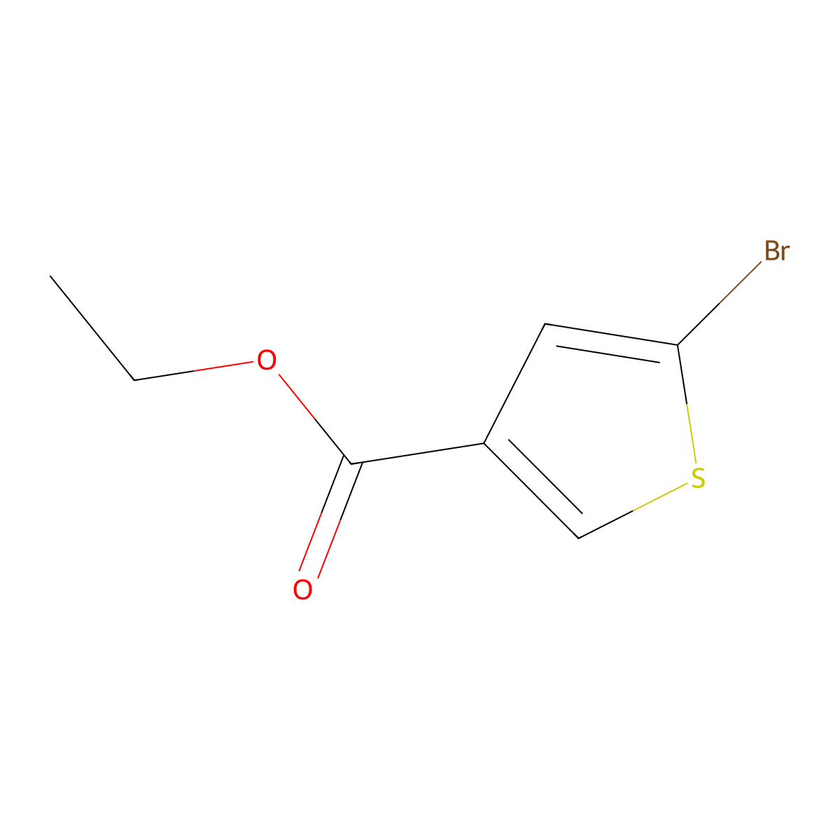 Ethyl 5-bromothiophene-3-carboxylate molecular structure, CAS 170355-38-1