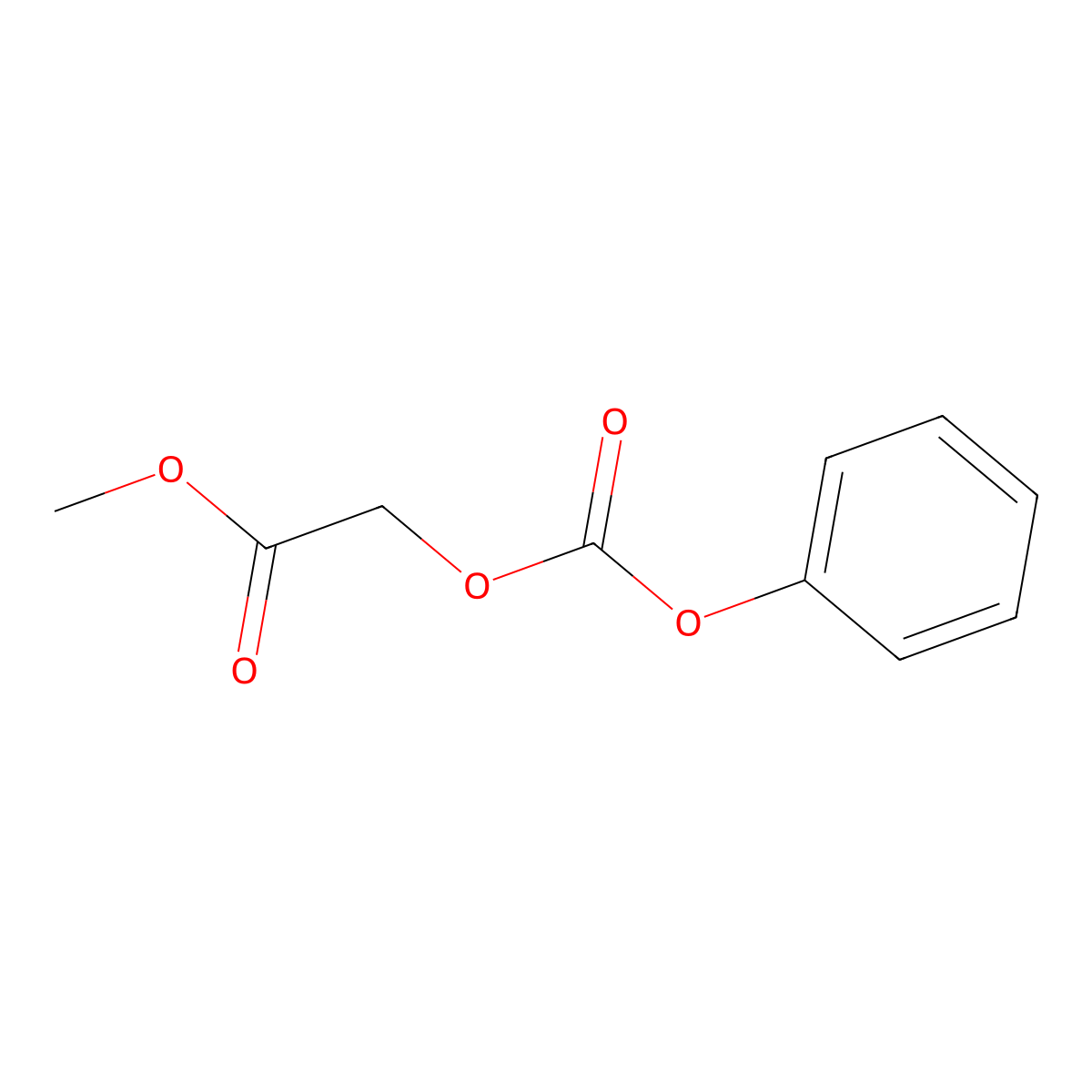 Methyl 2-((phenoxycarbonyl)oxy)acetate molecular structure, CAS 170367-28-9