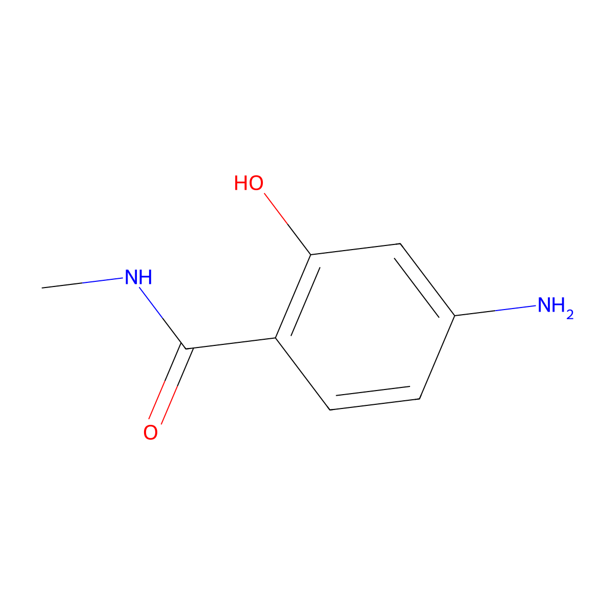 4-Amino-2-hydroxy-N-methylbenzamide molecular structure, CAS 170368-39-5