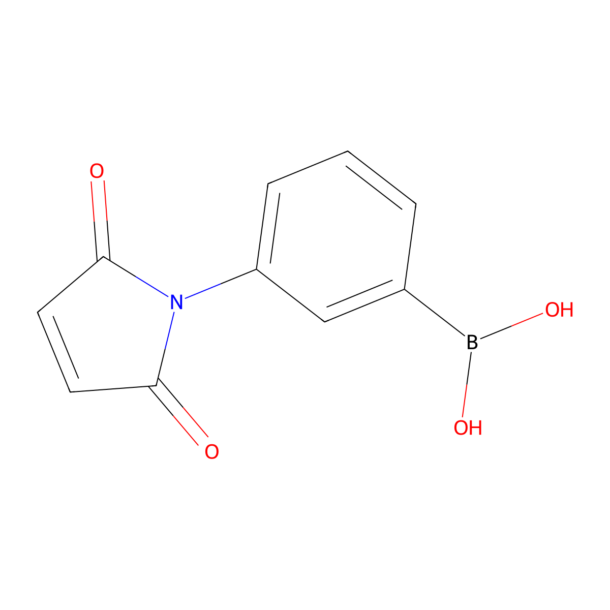 3-Maleimidophenyl boronic acid molecular structure, CAS 170368-42-0