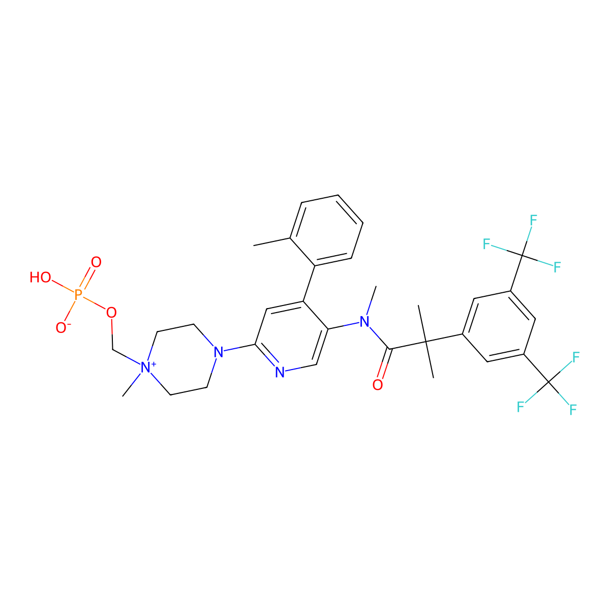 Fosnetupitant molecular structure, CAS 1703748-89-3