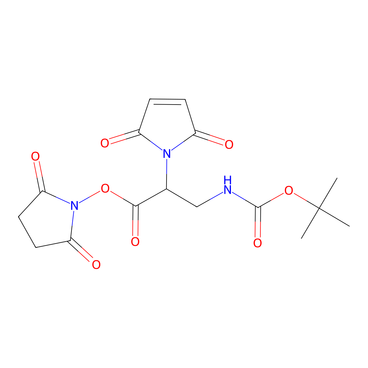 Mal-L-Dap(Boc)-OSu molecular structure, CAS 1703778-79-3