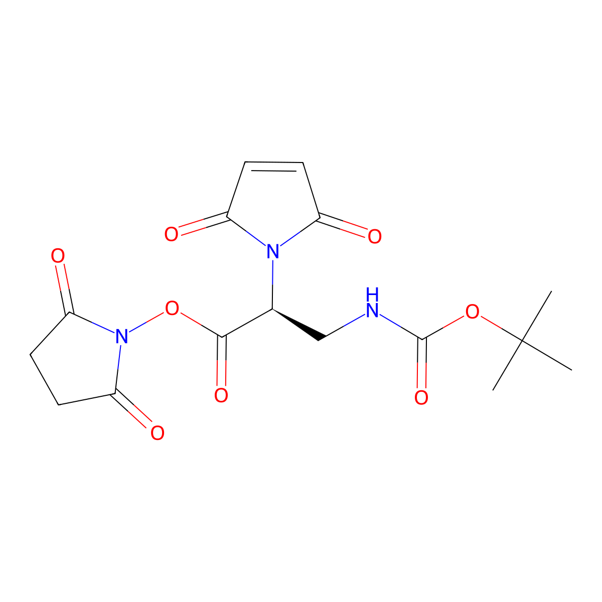 Mal-L-Dap(Boc)-OSu molecular structure, CAS 1703778-79-3