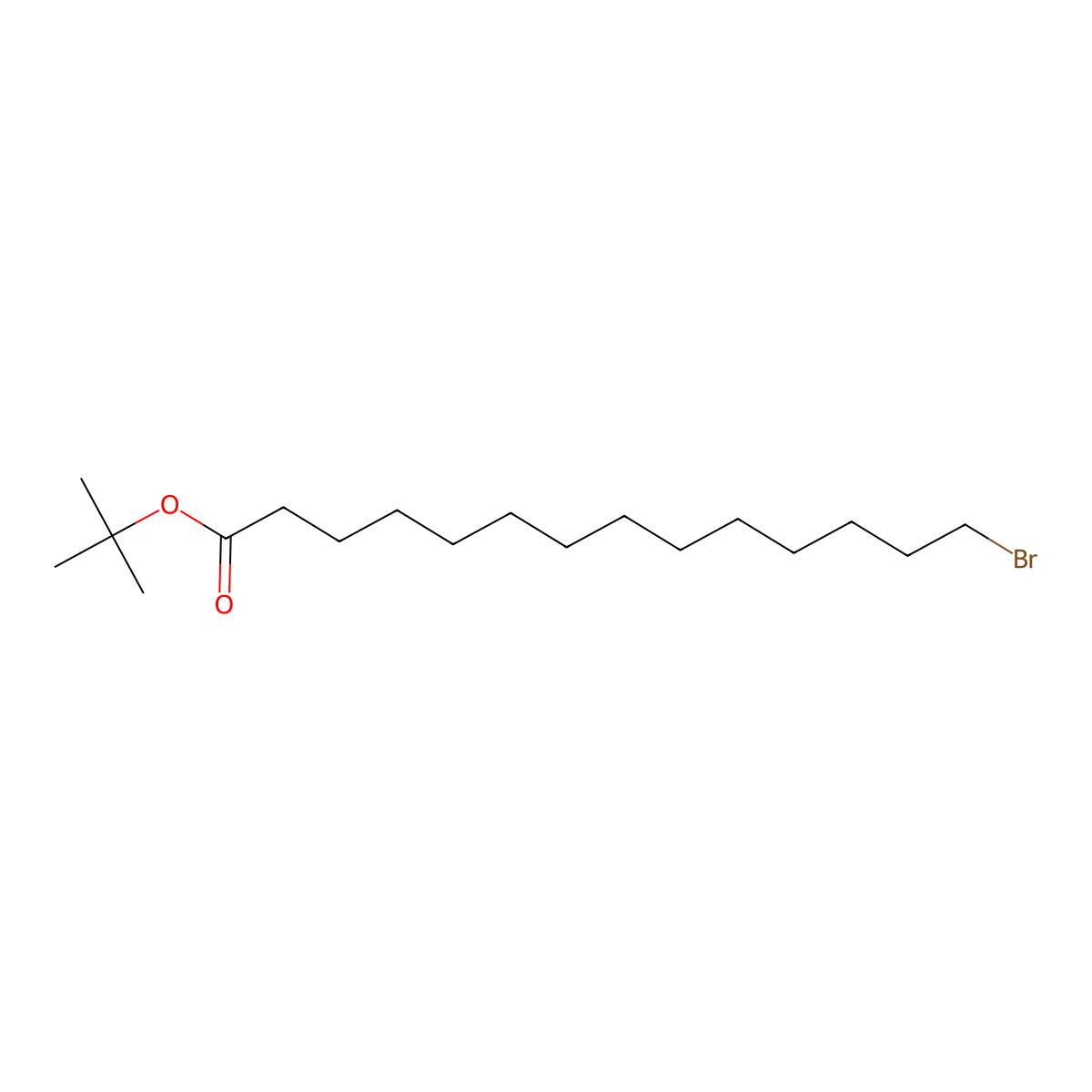 tert-Butyl 14-bromotetradecanoate molecular structure, CAS 1703782-84-6
