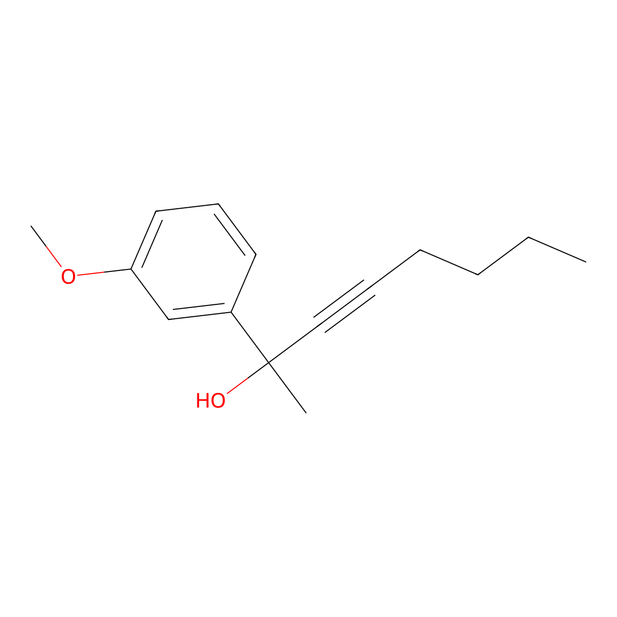 2-(3-Methoxyphenyl)oct-3-YN-2-OL molecular structure, CAS 1703800-95-6