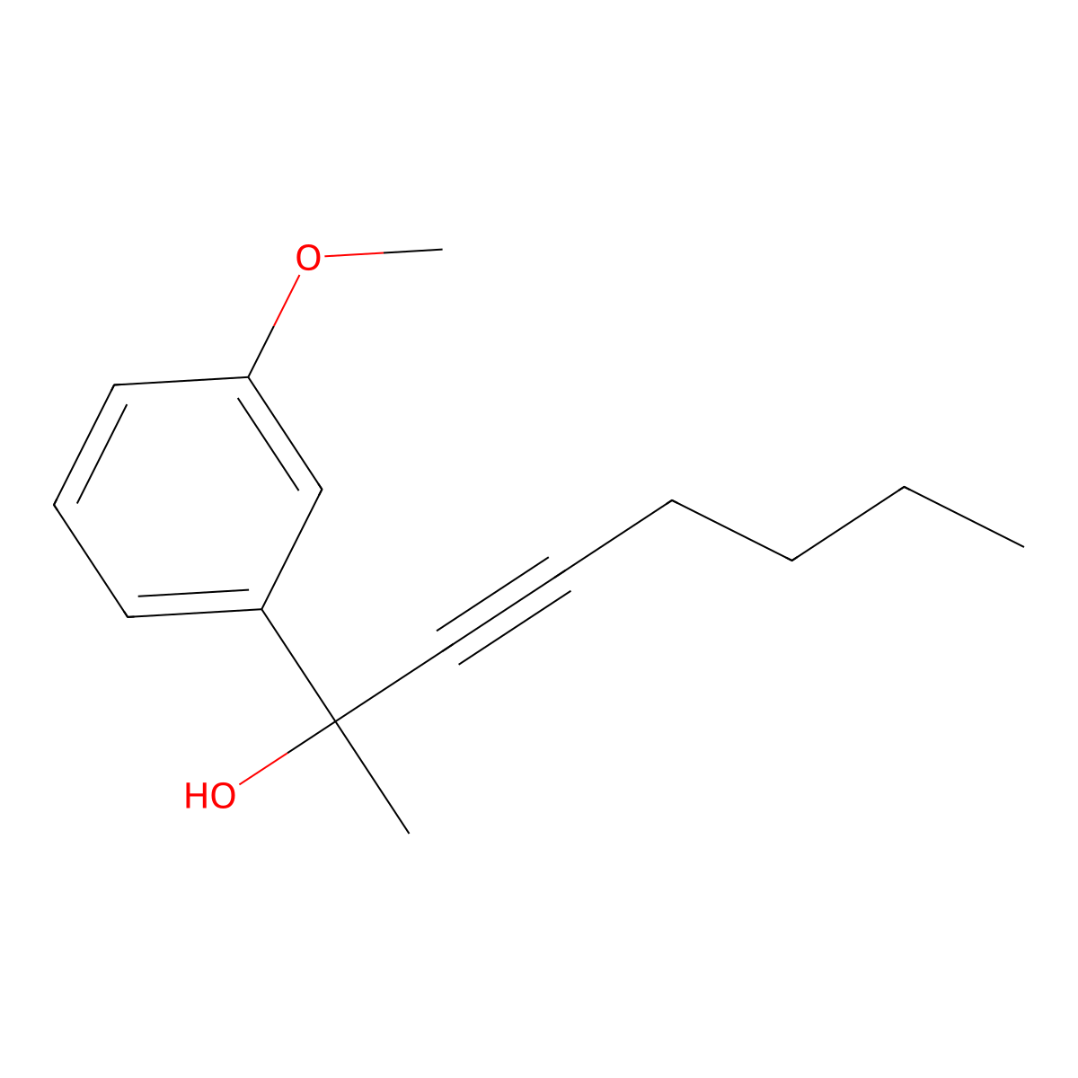 2-(3-Methoxyphenyl)oct-3-YN-2-OL molecular structure, CAS 1703800-95-6