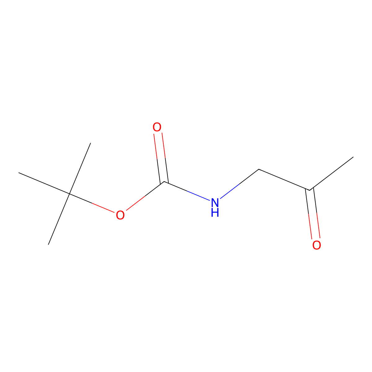 tert-butyl N-(2-oxopropyl)carbamate molecular structure, CAS 170384-29-9