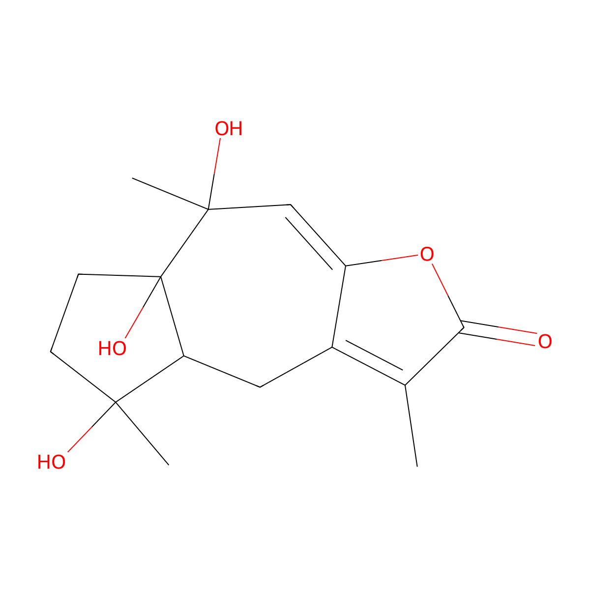 Zedoalactone B molecular structure, CAS 170384-81-3