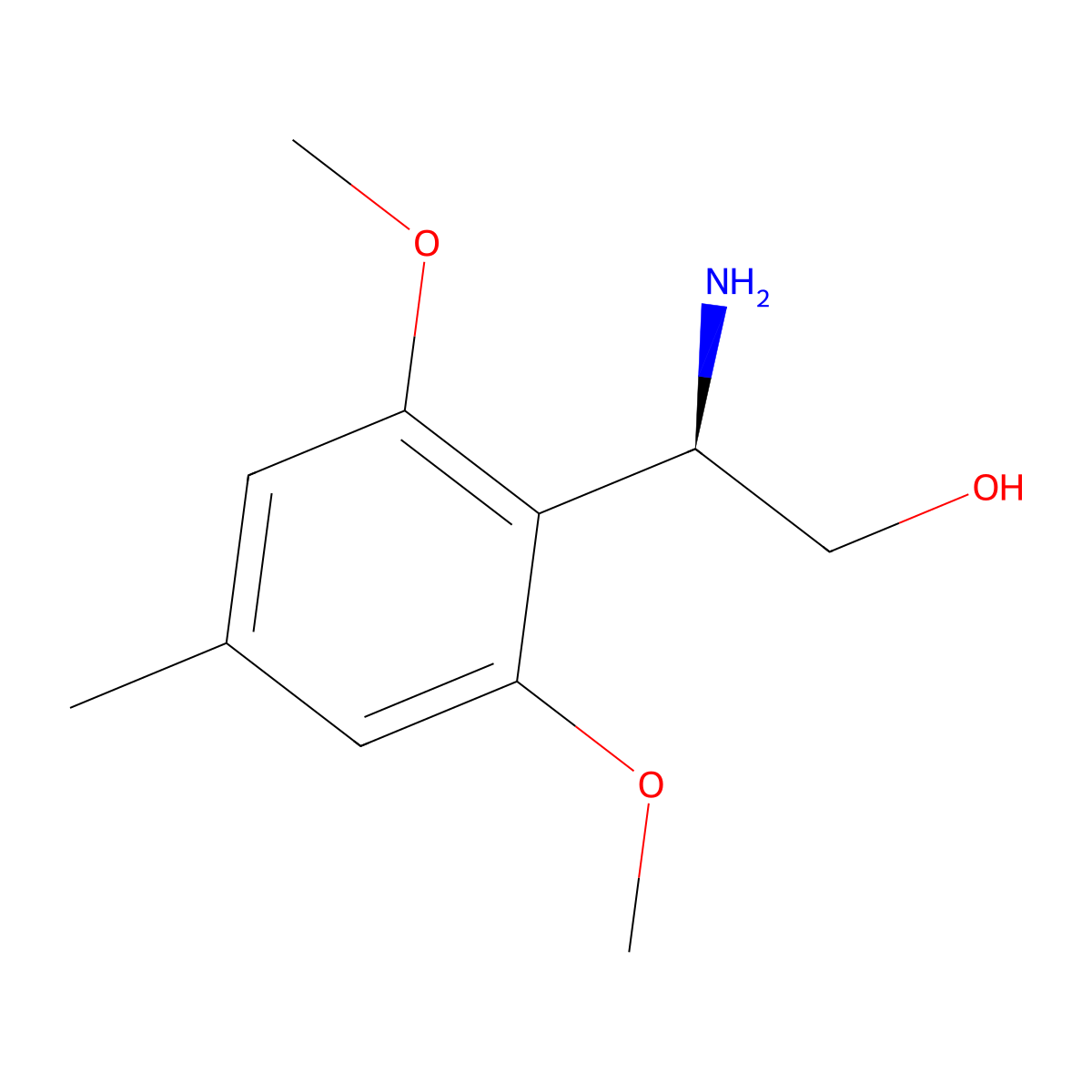 (2R)-2-amino-2-(2,6-dimethoxy-4-methylphenyl)ethan-1-ol molecular structure, CAS 1703856-52-3