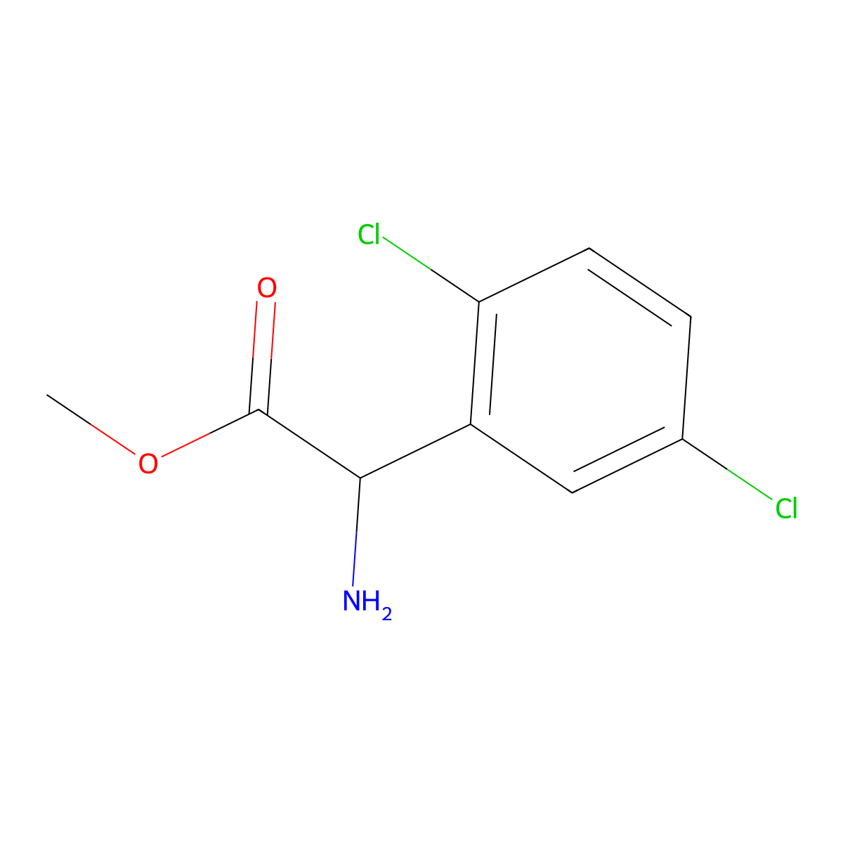 Methyl (s)-2-amino-2-(2,5-dichlorophenyl)acetate hydrochloride molecular structure, CAS 1703875-15-3