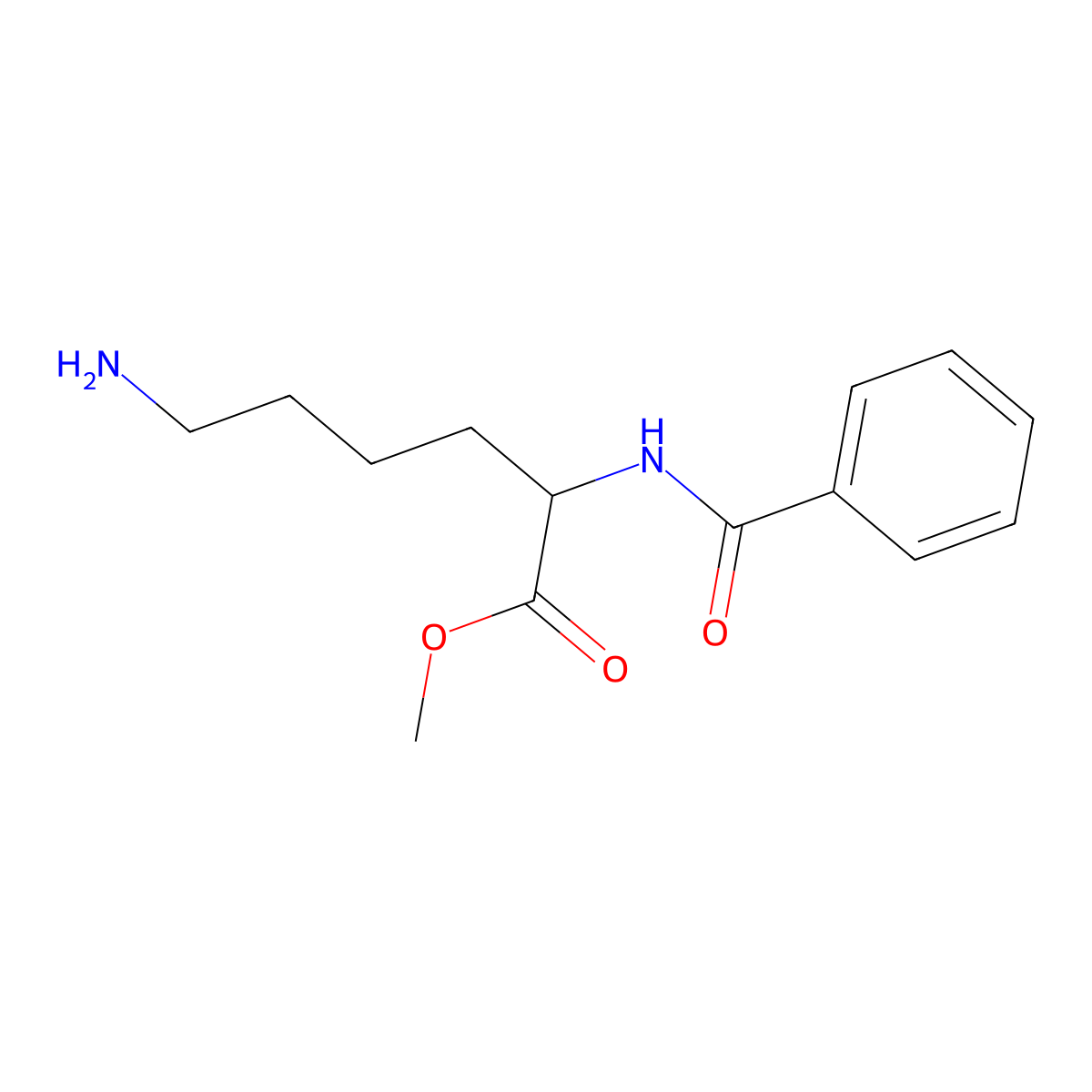 Bz-Lys-OMe molecular structure, CAS 17039-40-6