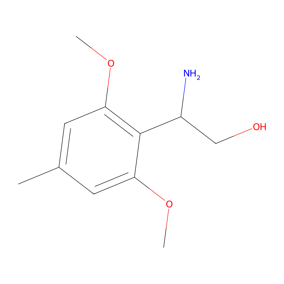 (2S)-2-amino-2-(2,6-dimethoxy-4-methylphenyl)ethan-1-ol molecular structure, CAS 1703989-40-5
