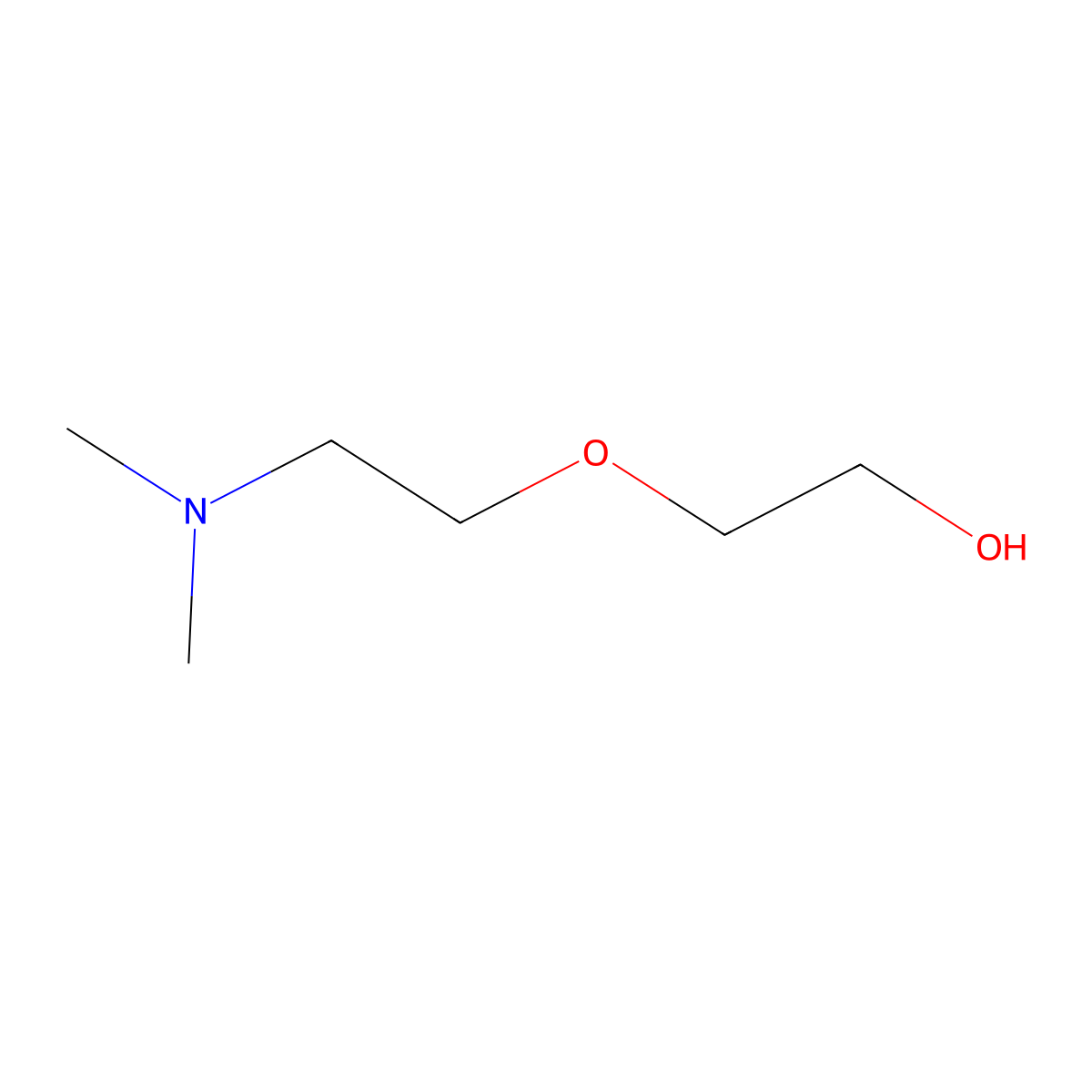 2-(2-(Dimethylamino)ethoxy)ethanol molecular structure, CAS 1704-62-7