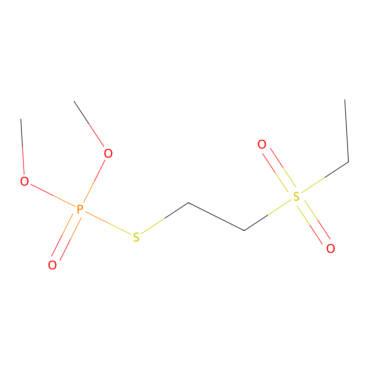 Demeton-S-methylsulphon molecular structure, CAS 17040-19-6