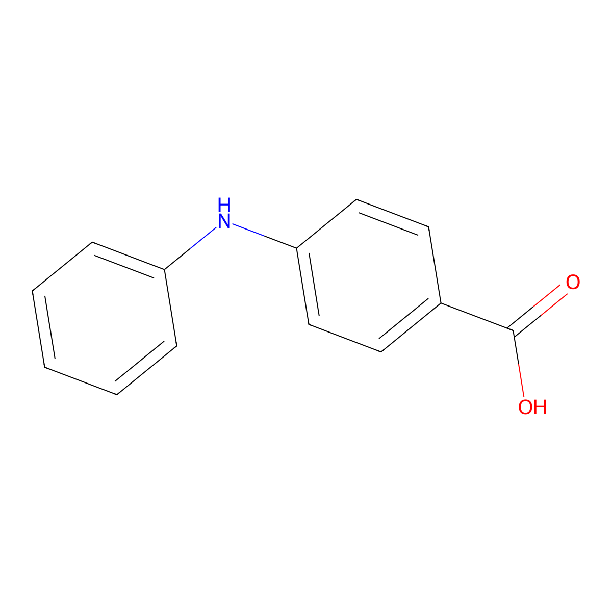 4-(Phenylamino)benzoic acid molecular structure, CAS 17040-20-9