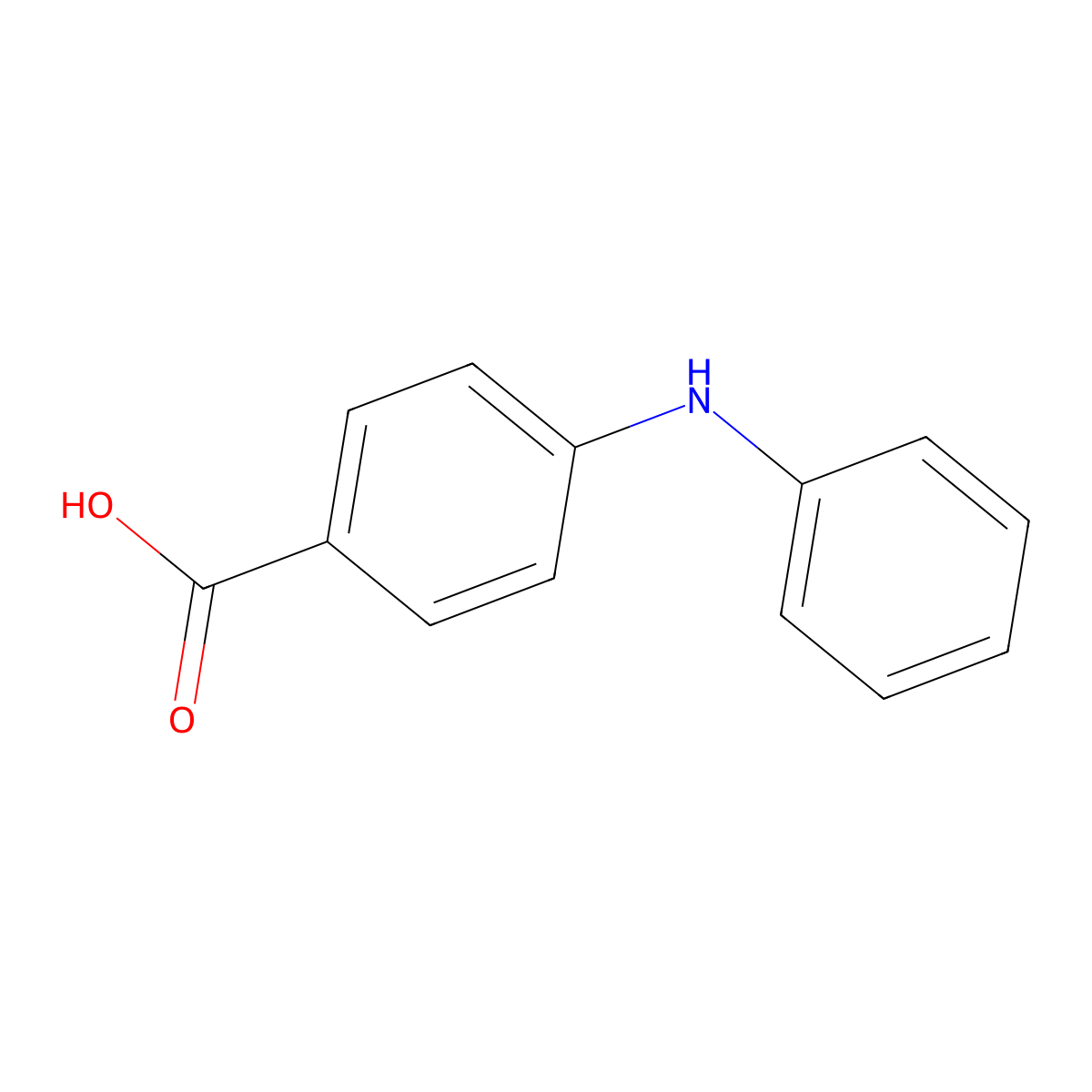 4-(Phenylamino)benzoic acid molecular structure, CAS 17040-20-9