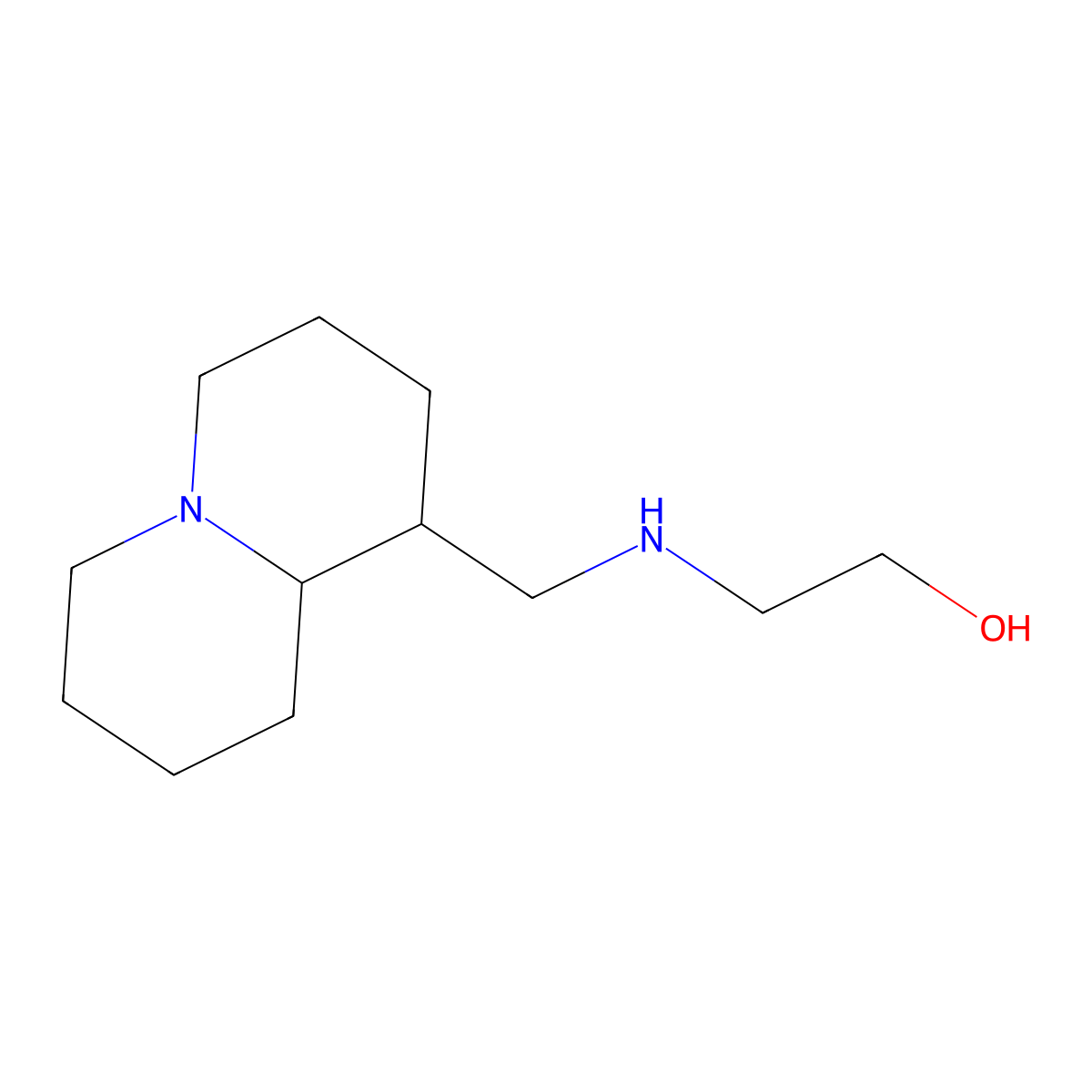 2-[[(1S)-2,3,4,6,7,8,9,9a-Octahydro-1H-quinolizin-1-yl]methylamino]ethanol molecular structure, CAS 1704050-90-7