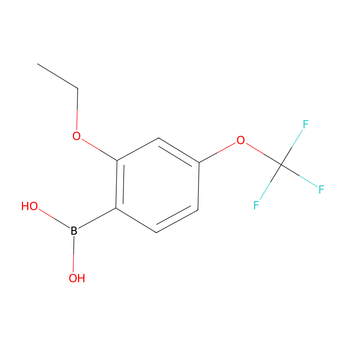 (2-Ethoxy-4-(trifluoromethoxy)phenyl)boronic acid molecular structure, CAS 1704064-18-5