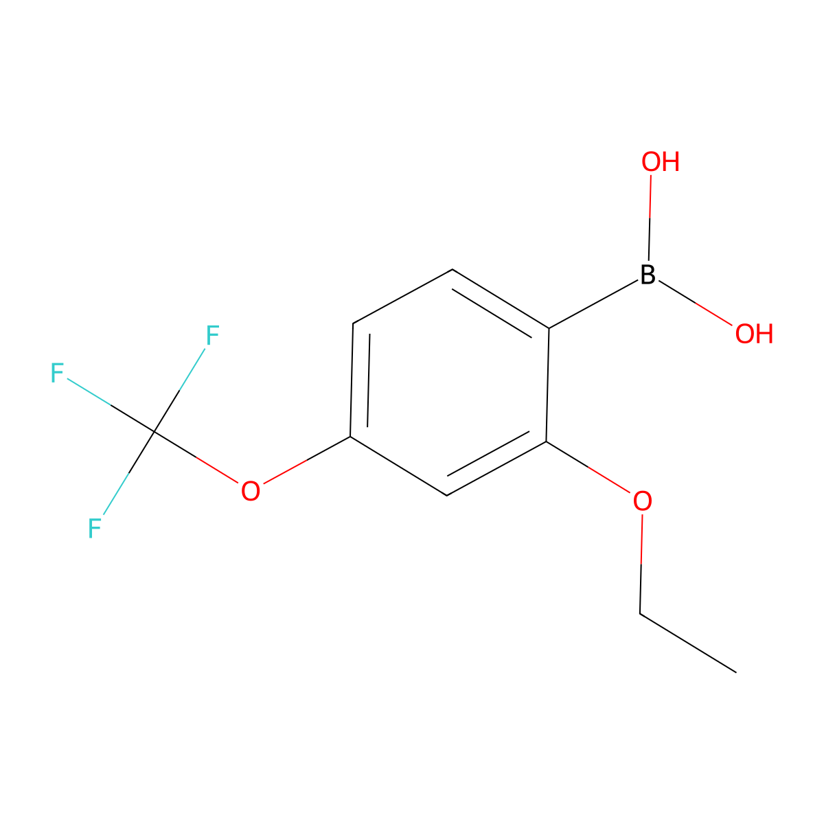 (2-Ethoxy-4-(trifluoromethoxy)phenyl)boronic acid molecular structure, CAS 1704064-18-5