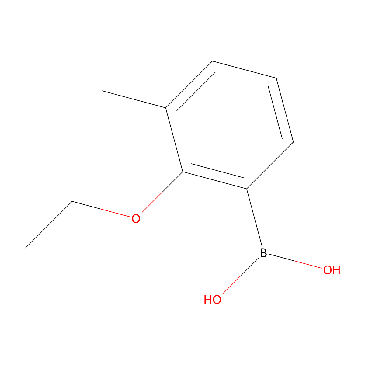 (2-Ethoxy-3-methylphenyl)boronic acid molecular structure, CAS 1704064-20-9