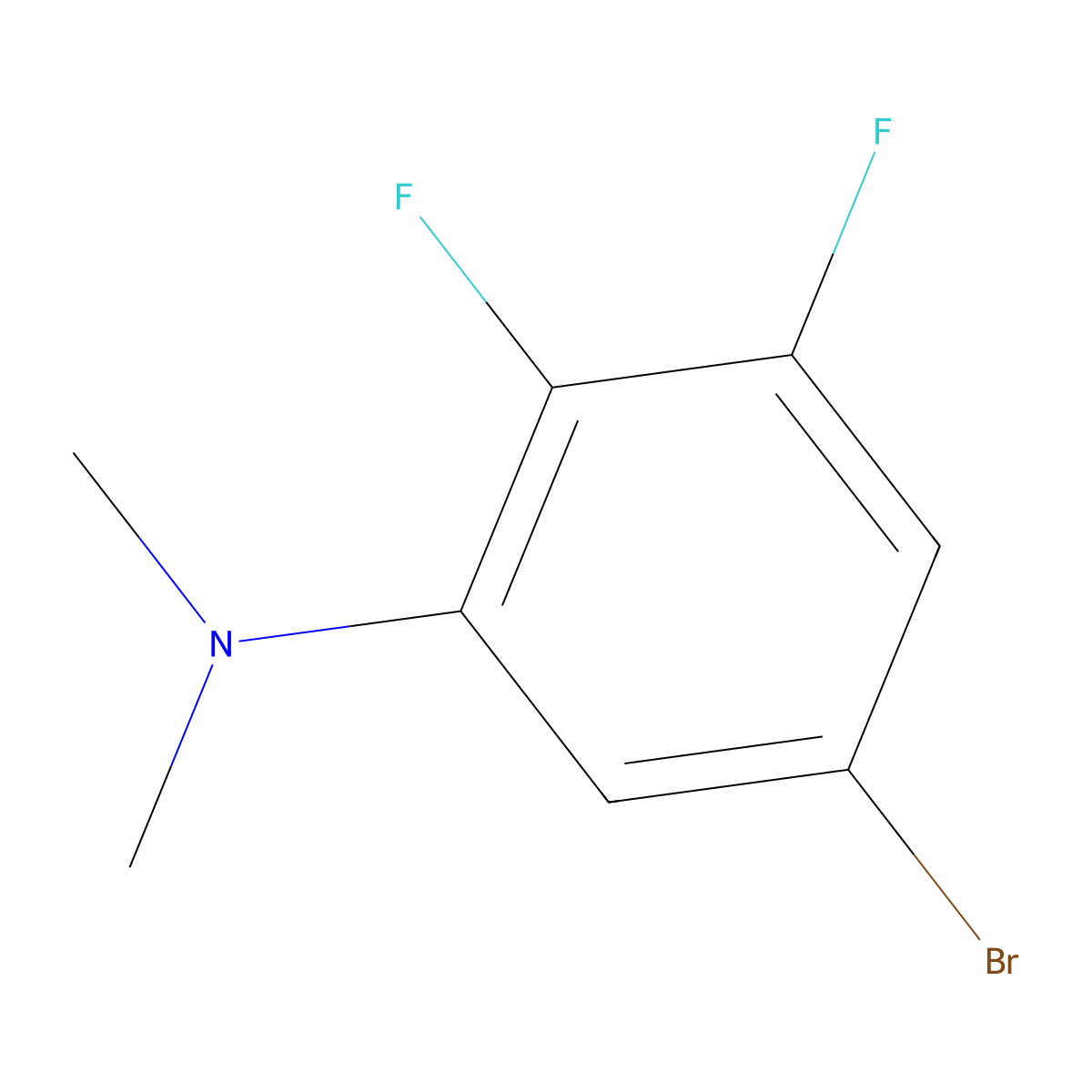 5-bromo-2,3-difluoro-N,N-dimethylaniline molecular structure, CAS 1704067-41-3