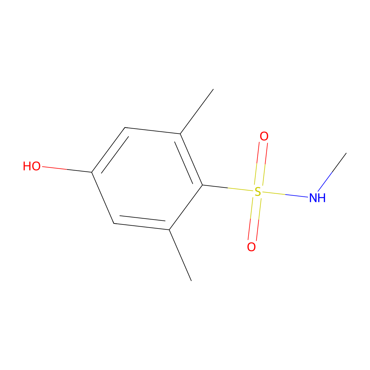 4-hydroxy-N,2,6-trimethylbenzenesulfonamide molecular structure, CAS 1704069-05-5
