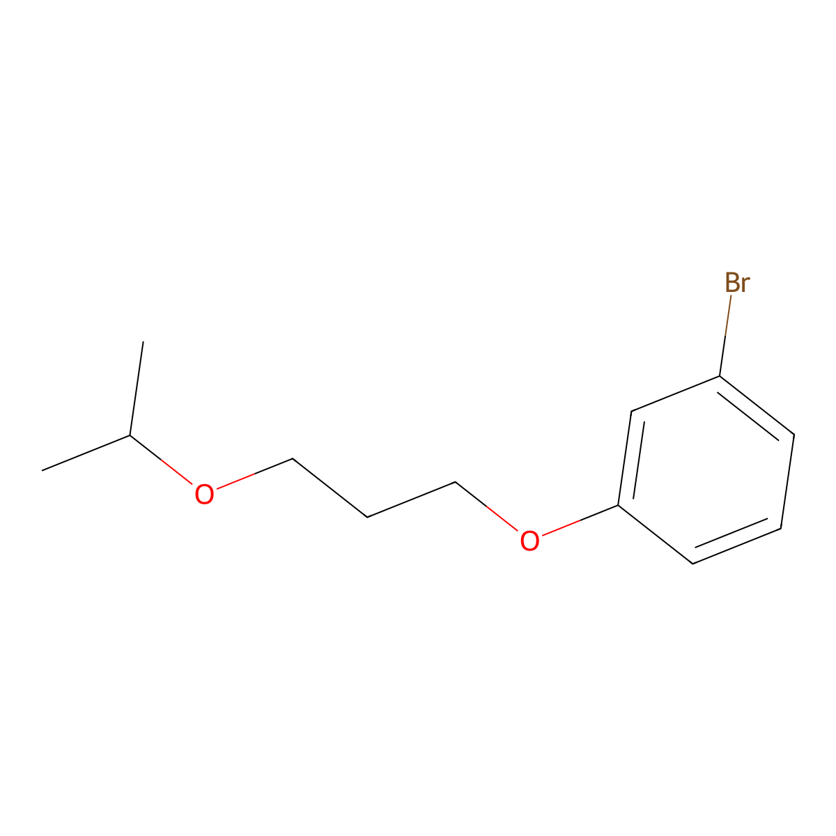 1-Bromo-3-(3-isopropoxypropoxy)benzene molecular structure, CAS 1704069-24-8