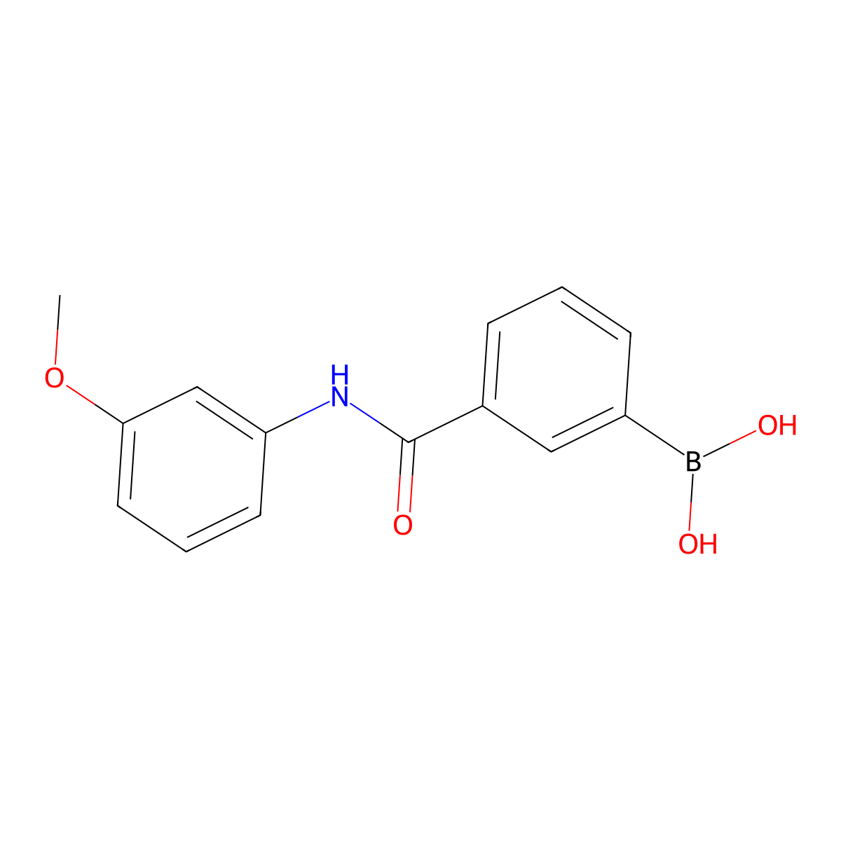 (3-((3-Methoxyphenyl)carbamoyl)phenyl)boronic acid molecular structure, CAS 1704069-57-7