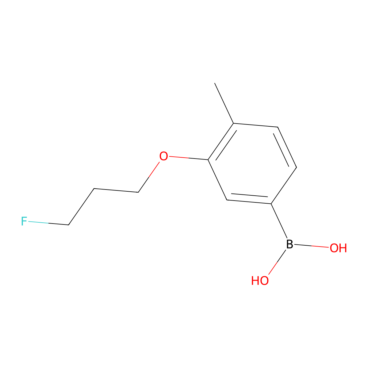 (3-(3-Fluoropropoxy)-4-methylphenyl)boronic acid molecular structure, CAS 1704074-02-1