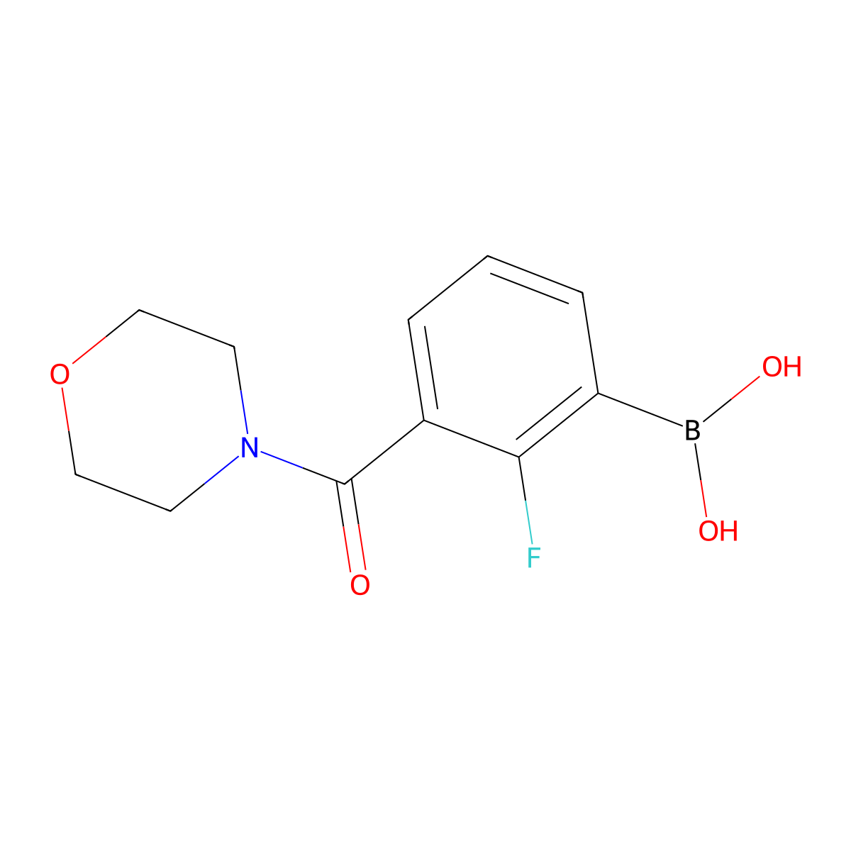 2-Fluoro-3-(morpholine-4-carbonyl)phenylboronic acid molecular structure, CAS 1704074-05-4