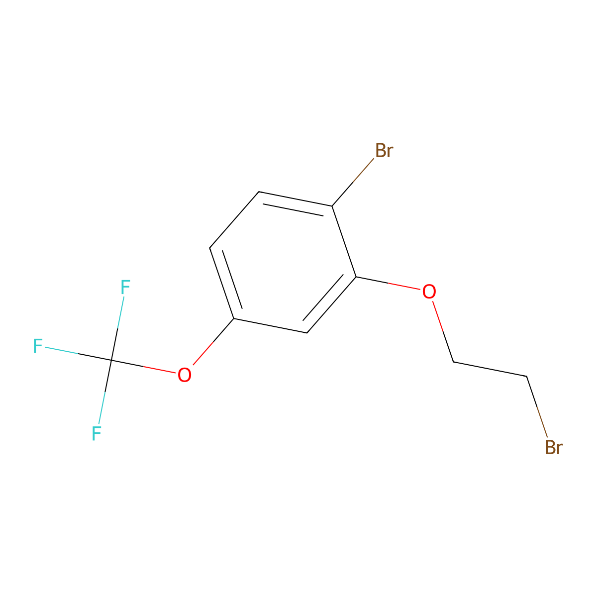1-Bromo-2-(2-bromoethoxy)-4-(trifluoromethoxy)benzene molecular structure, CAS 1704095-53-3