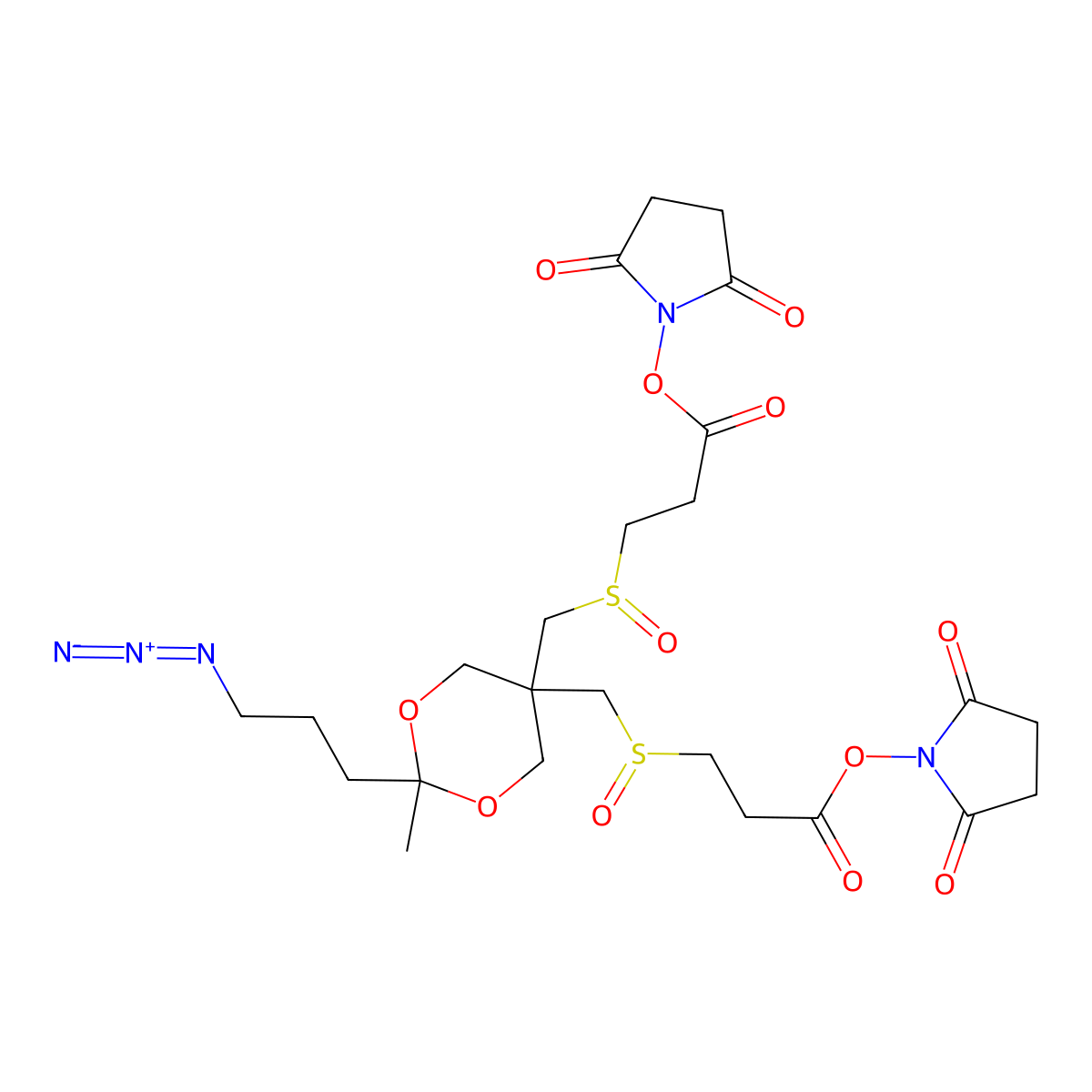 Azide-DSBSO crosslinker molecular structure, CAS 1704097-02-8