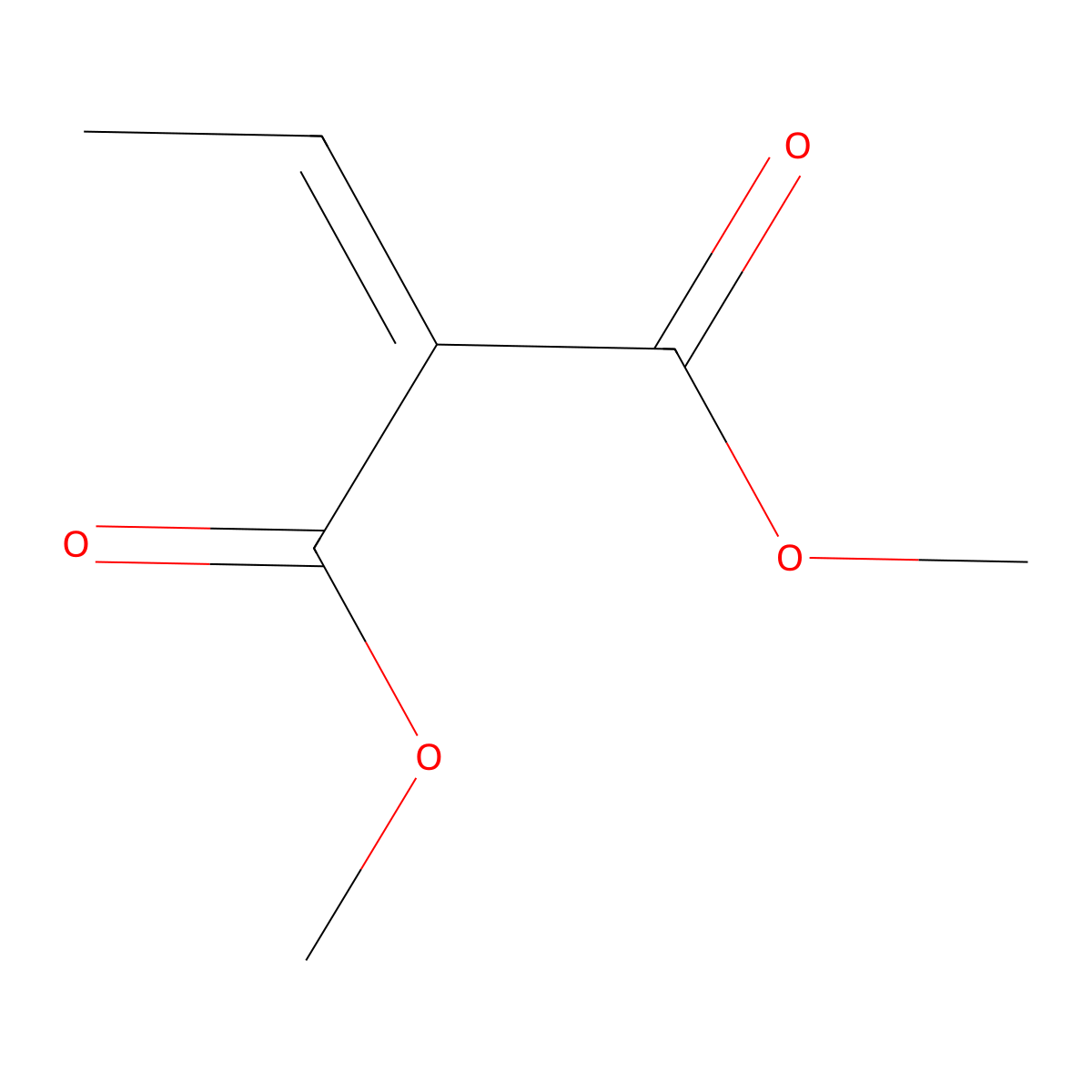 Dimethyl ethylidenemalonate molecular structure, CAS 17041-60-0