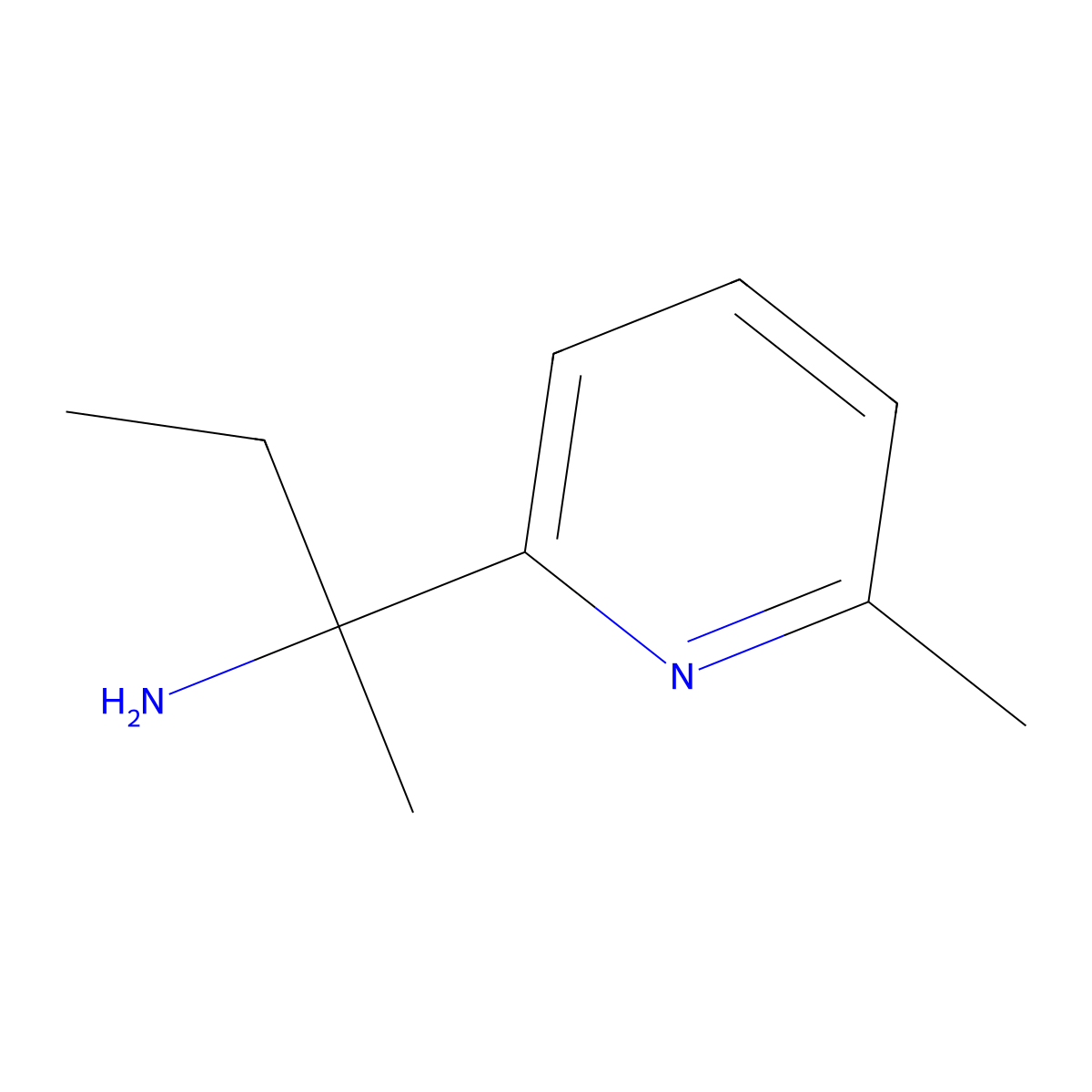 2-(6-Methylpyridin-2-yl)butan-2-amine molecular structure, CAS 1704108-33-7